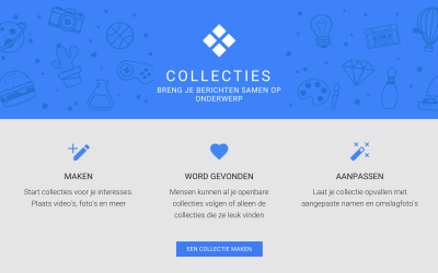 Nieuw in Google+: Collecties